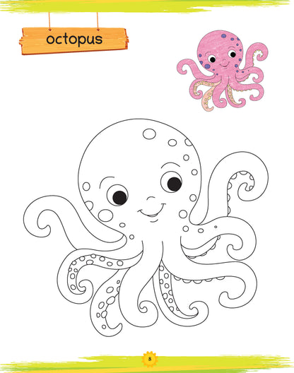 Lil Legends: Book of Copy Colouring, Underwater World - Oswaal Books