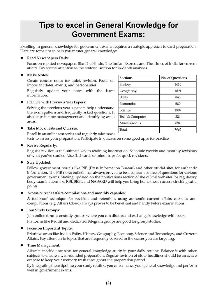 Objective General Knowledge | For All Competitive & Government Job Examinations | For 2024-25 Exam