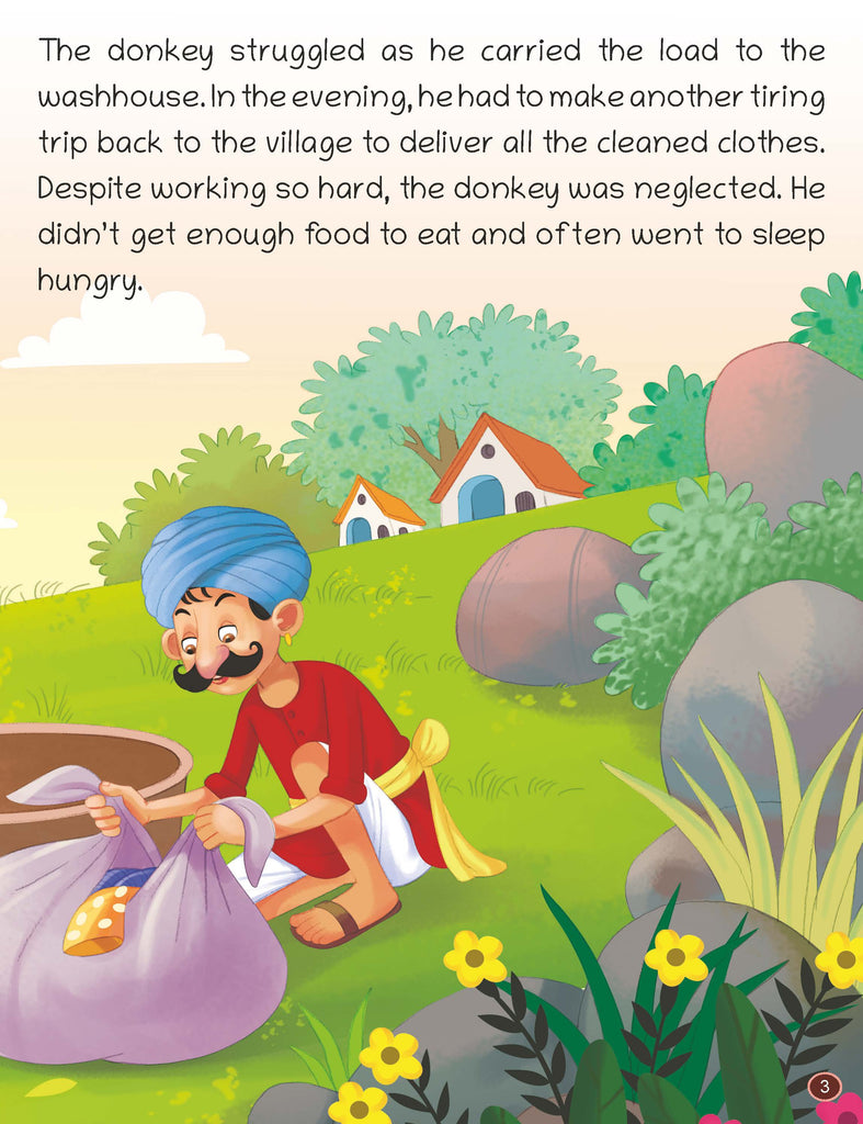 Short Illustrated Panchtantra Stories for Kids 2+ |  The Singing Donkey| Lil Legends by Oswaal Books