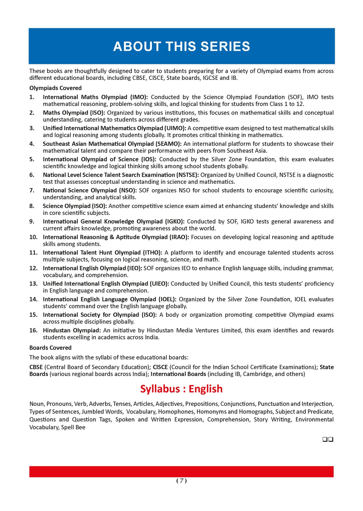 Oswaal One For All Olympiads Class 4 English Prep-Guide, Chapter-wise Previous Years' Solved Papers + Workbook (Set of 2 Books) | Questions for SOF IEO & Other Olympiad Exams 2026