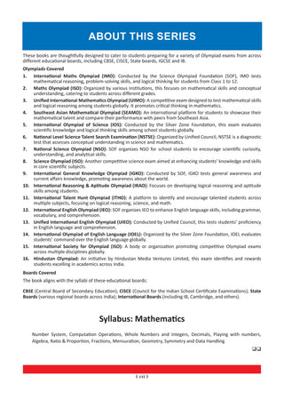 One For All Olympiads Class 6 Maths Prep-Guide Book | Chapter-wise Previous Years' Solved Papers | Questions for SOF IMO & Other Olympiad Exams 2026 | With Sample Practice Papers & Oswaal.AI