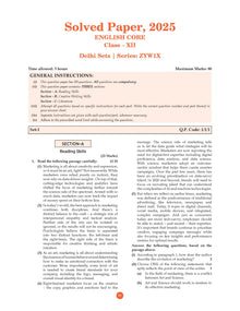 CBSE Question Bank Chapterwise and Topicwise SOLVED PAPERS Class 12 English Core For Exam 2026