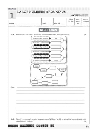 NCERT & CBSE One For All Workbook For Class 7 | Mathematics Part-1 & Part-2 | Updated As Per NCF | MCQ's | VSA | SA | LA | Set Of 2 Books | For Latest Exam
