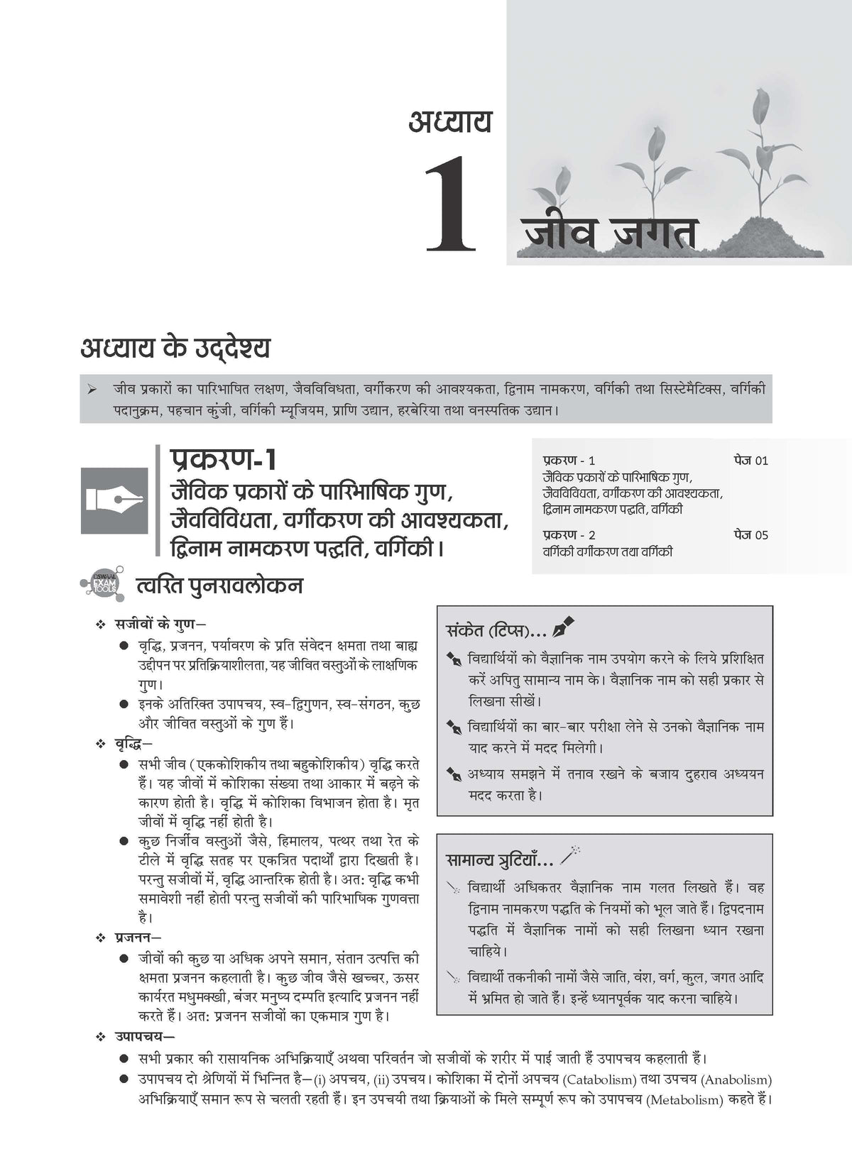 NCERT Chapterwise & Topicwise Exemplar Problems - Solutions Class 11 Jeev Vigyan - Oswaal Books