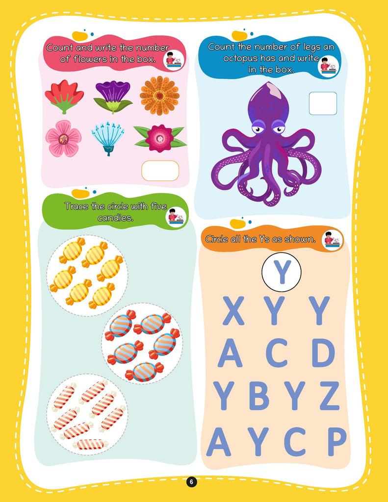 Brain Quest Activity Book for Children Age 3+ : 250+ Fun Exercises, Tracing, Patterns, Colors, Shapes & Early Learning Activities