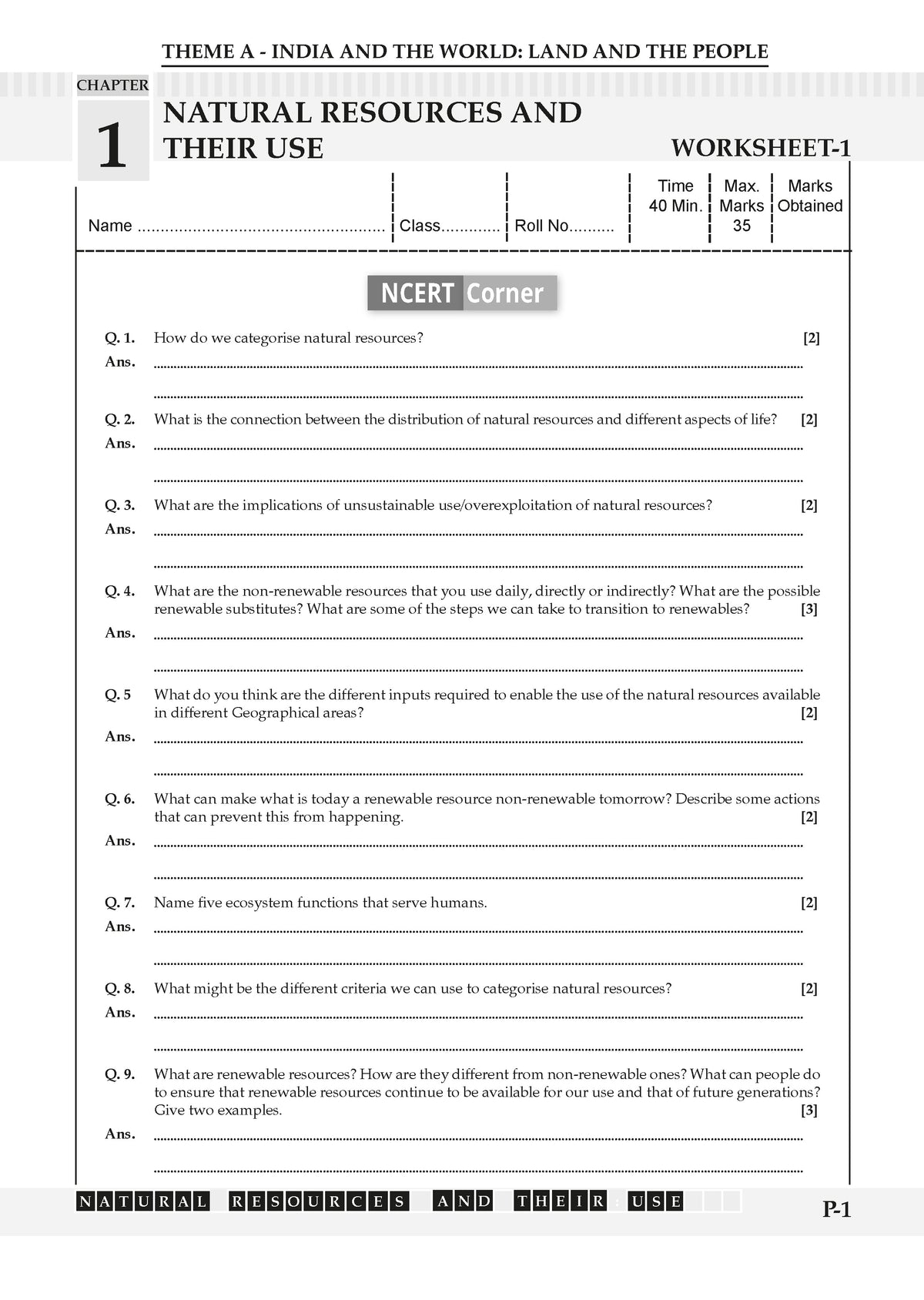 NCERT & CBSE ONE FOR ALL WORKBOOK Social Science (Exploring Society India and Beyond) Class 8