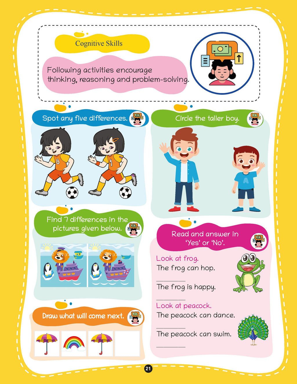 Lil Legends Brain & Math Quest Activity Book for Kids (Age 5+) | 250 ...