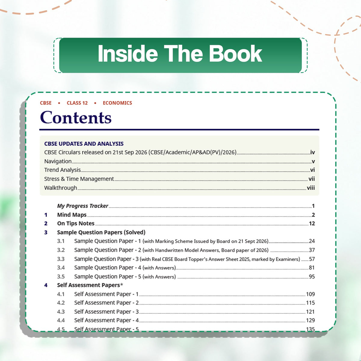 Oswaal CBSE 15 Sample Question Papers Class 12 Board Exam Economics 2026-27 based on latest CBSE SQP dated (21 Sep 2026) | New Questions Typologies With Oswaal AI