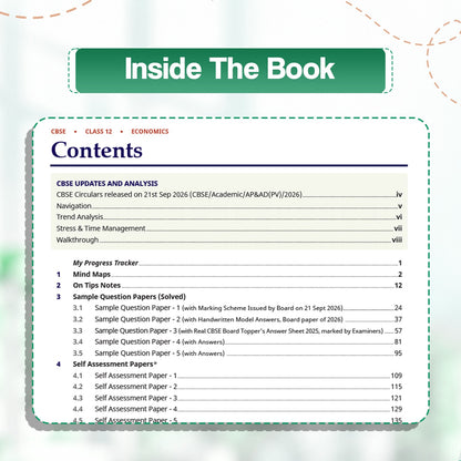 Oswaal CBSE 15 Sample Question Papers Class 12 Board Exam Economics 2026-27 based on latest CBSE SQP dated (21 Sep 2026) | New Questions Typologies With Oswaal AI