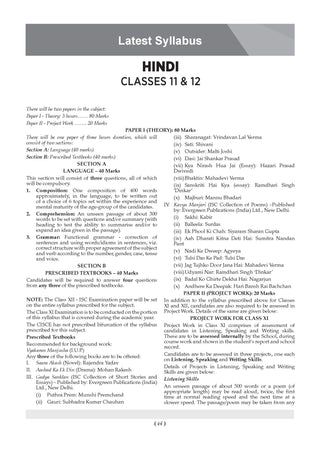 Classes 11 & 12 ISC Hindi Question Bank (2017–2026)| Chapter-wise & Topic-wise with Competency Based Questions |For 2027 Exam | With Solved 2026 Board Paper | Self-Assessment Papers