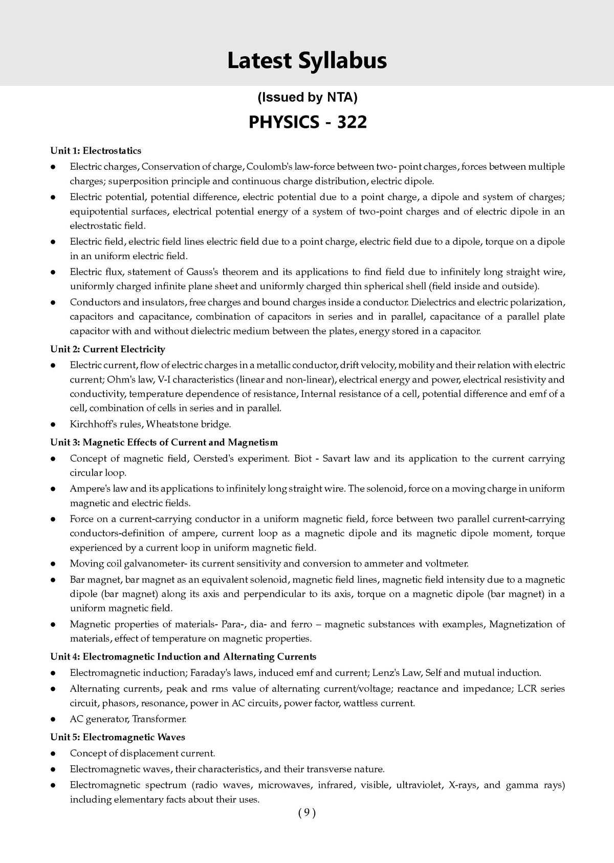 NTA CUET (UG) 10 Mock Test Papers Physics For 2026 Exam (Section-II) (as per latest 27 Dec., notification) | 550+ MCQs for Practice | Includes 2025 Paper- fully solved | With Oswaal AI