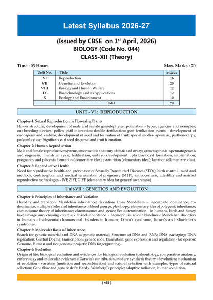 Oswaal CBSE & NCERT One for All Class 12 Biology (For 2027 Exam)