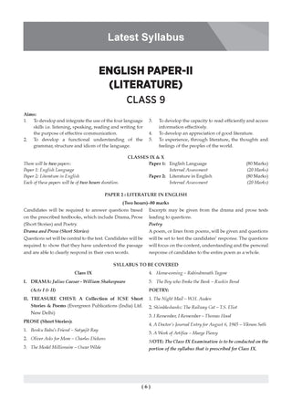 ICSE Question Bank English Paper-2 (Literature) Class 9 For 2027 Exam | Chapter-wise & Topic-wise Revision Notes | Competency-focused Questions | Aligned with latest Syllabus & Exam Pattern