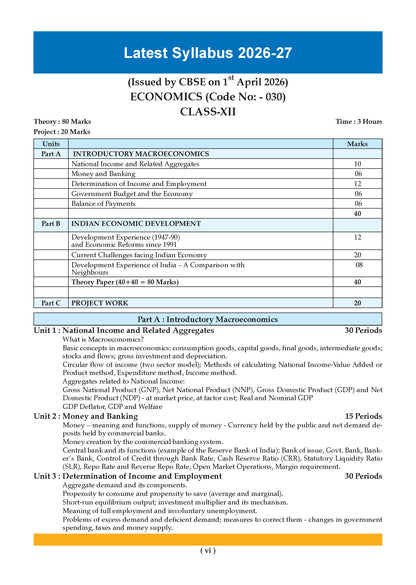 Oswaal CBSE & NCERT One for All Class 12 Economics (For 2027 Exam)