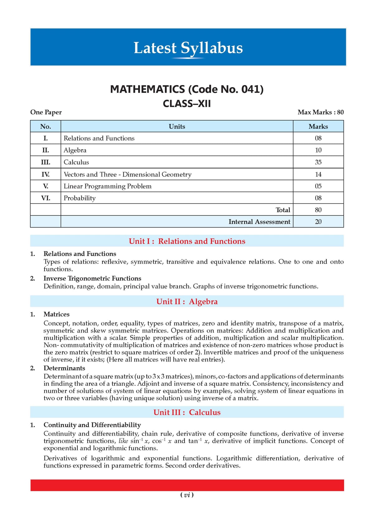 CBSE Class 12 Mathematics Question Bank | Chapter & Topic-wise Solved Papers (2017-2026) | Based on Latest Syllabus (April 2026) | Includes 2026 Papers | For 2027 Exam