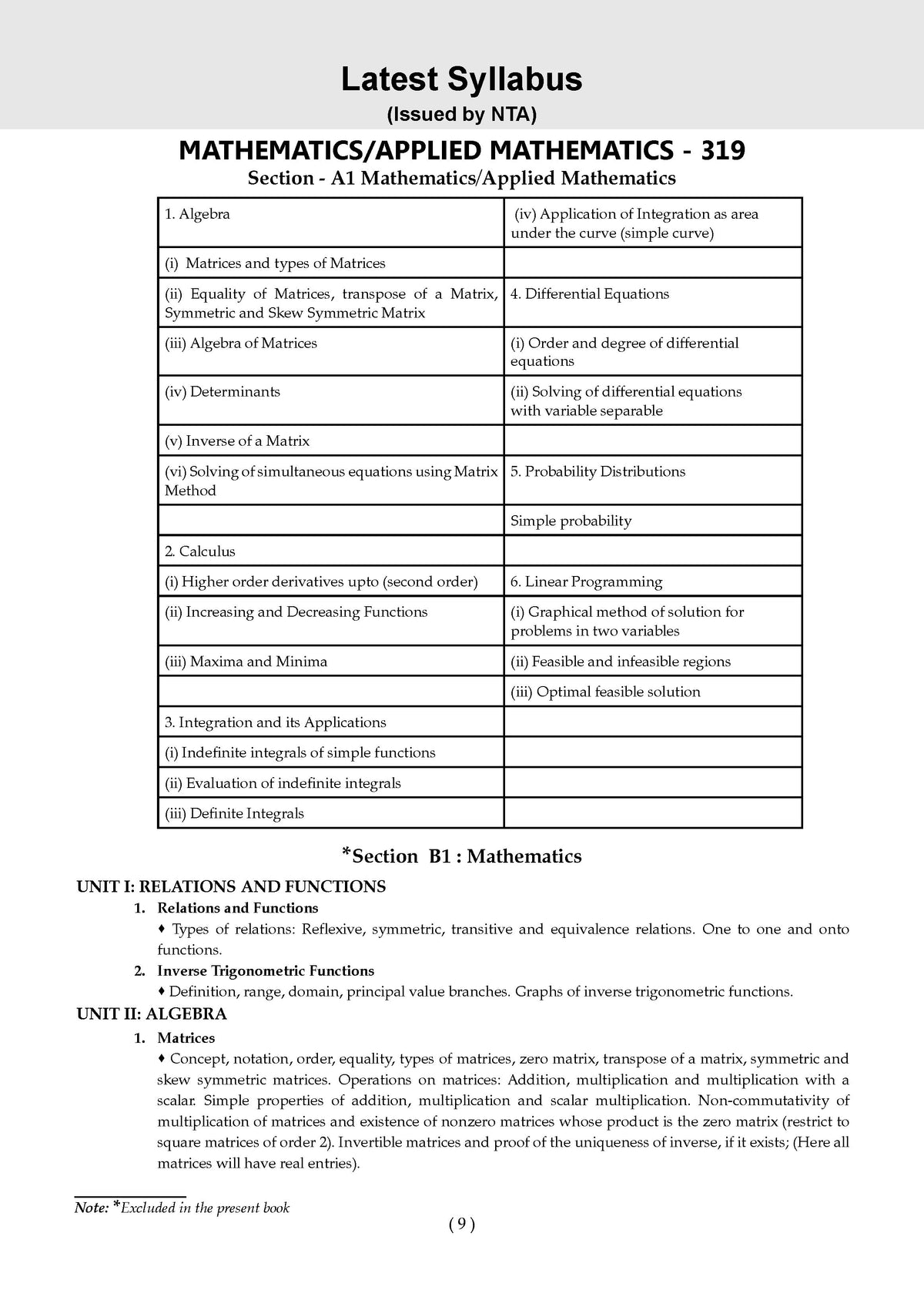NTA CUET (UG) 10 Mock Test Papers Applied Mathematics For 2026 Exam (Section-II) (as per latest 27 Dec., notification) | 550+ MCQs for Practice | Includes 2025 Paper- fully solved | With Oswaal AI