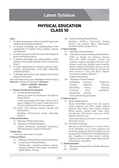 Class 10 ICSE Question Bank Physical Education (2017-2026) | For 2027 Exam Chapter-wise & Topic-wise with Competency Based Questions | Includes 2026 Paper- fully solved | Self-Assessment Papers | Practice Papers