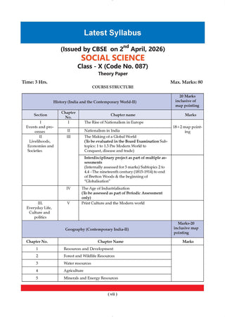 CBSE & NCERT One for All Class 10 | Social Science | Based on Latest Syllabus (April 2026) |NCERT & Competency-based questions| For 2027 Exam | With Oswaal AI