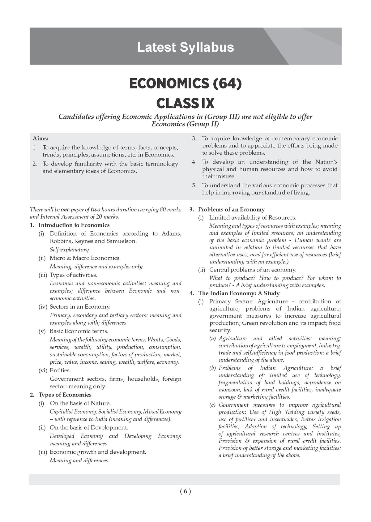 ICSE Question Bank Economics Class 9 For 2027 Exam | Chapter-wise & Topic-wise Revision Notes | Competency-focused Questions | Aligned with latest Syllabus & Exam Pattern