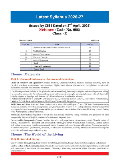 CBSE & NCERT One for All Class 10 Science (For 2027 Exam)