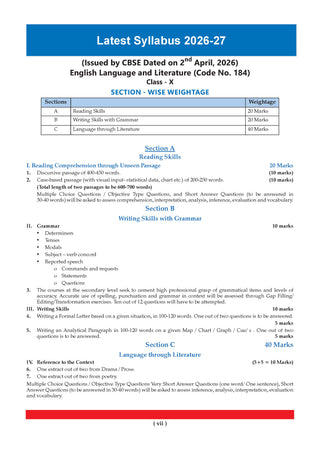 CBSE & NCERT One for All Class 10 | English Language & Literature | Based on Latest Syllabus (April 2026) |NCERT & Competency-based questions| For 2027 Exam | With Oswaal AI