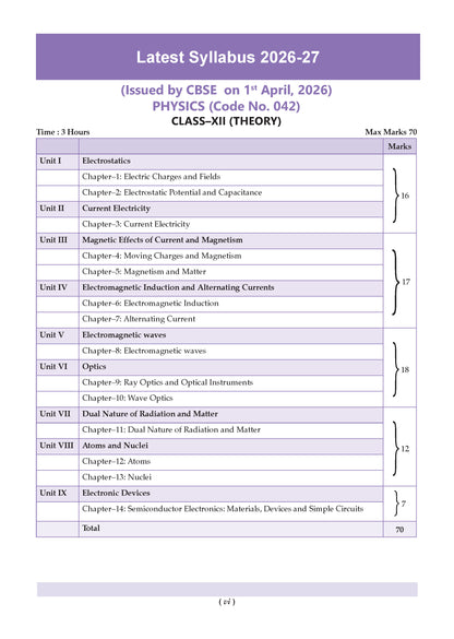 CBSE Xcellence 95+ | Class 12: Physics | Includes 2026 Board Paper | Mind Map, Revision Notes and Mnemonics | For 2027 Exam