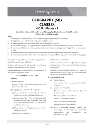 ICSE Question Bank Geography Class 9 For 2027 Exam | Chapter-wise & Topic-wise Revision Notes | Competency-focused Questions | Aligned with latest Syllabus & Exam Pattern