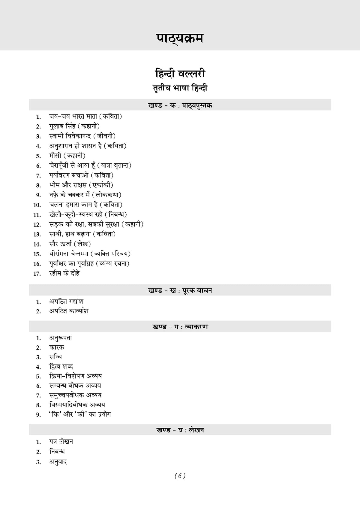 Karnataka Chapter-wise and Topic-wise Question Bank | Class 9 | Hindi Third Language | For 2027 Exam | based on KSEAB syllabus & SCERT Textbooks & NCERT Exemplar | With Oswaal AI