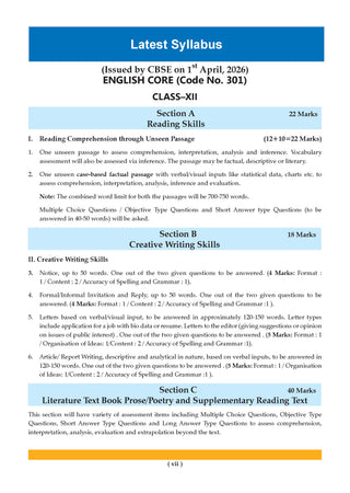 CBSE & NCERT One for All Class 12 English Core | Includes 2026 Papers (Delhi & Outside Delhi)- fully solved | With NCERT & Competency-based questions | For 2027 Exam | With Oswaal AI