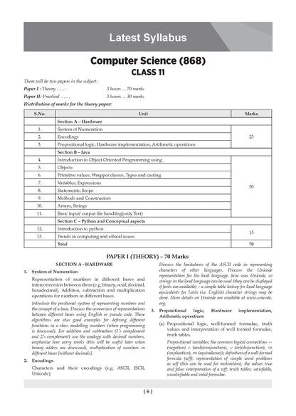 Class 11 ISC Computer Science Question Bank | Chapter-wise & Topic-wise with Competency Based Questions | For 2027 Exam | Self-Assessment Papers | Revision Notes