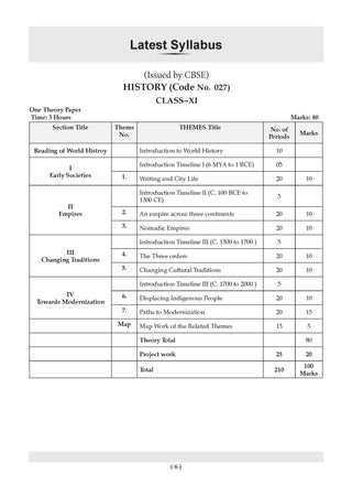 CBSE Question Bank History Chapter-wise & Topic-wise Class 11 For 2027 Exam with Competency Based Questions & Comprehensive NCERT coverage
