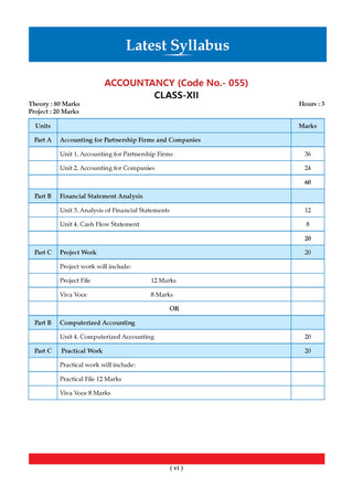 CBSE Class 12  Accountancy Question Bank | Chapter & Topic-wise Solved Papers (2017–2026) | Based on Latest Syllabus (April 2026) | Includes 2026 Papers | | For 2027 Exam