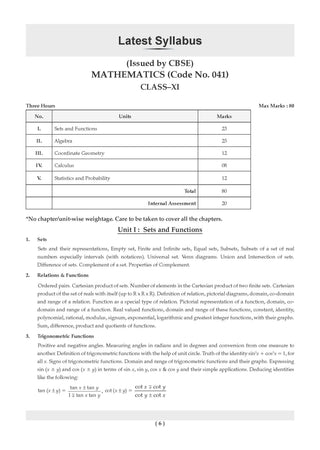 CBSE Class 11 Mathematics Question Bank | Chapter & Topic-wise Solved Papers (2017–2026) | Based on Latest Syllabus (April 2026) | Includes 2026 Papers | | For 2027 Exam