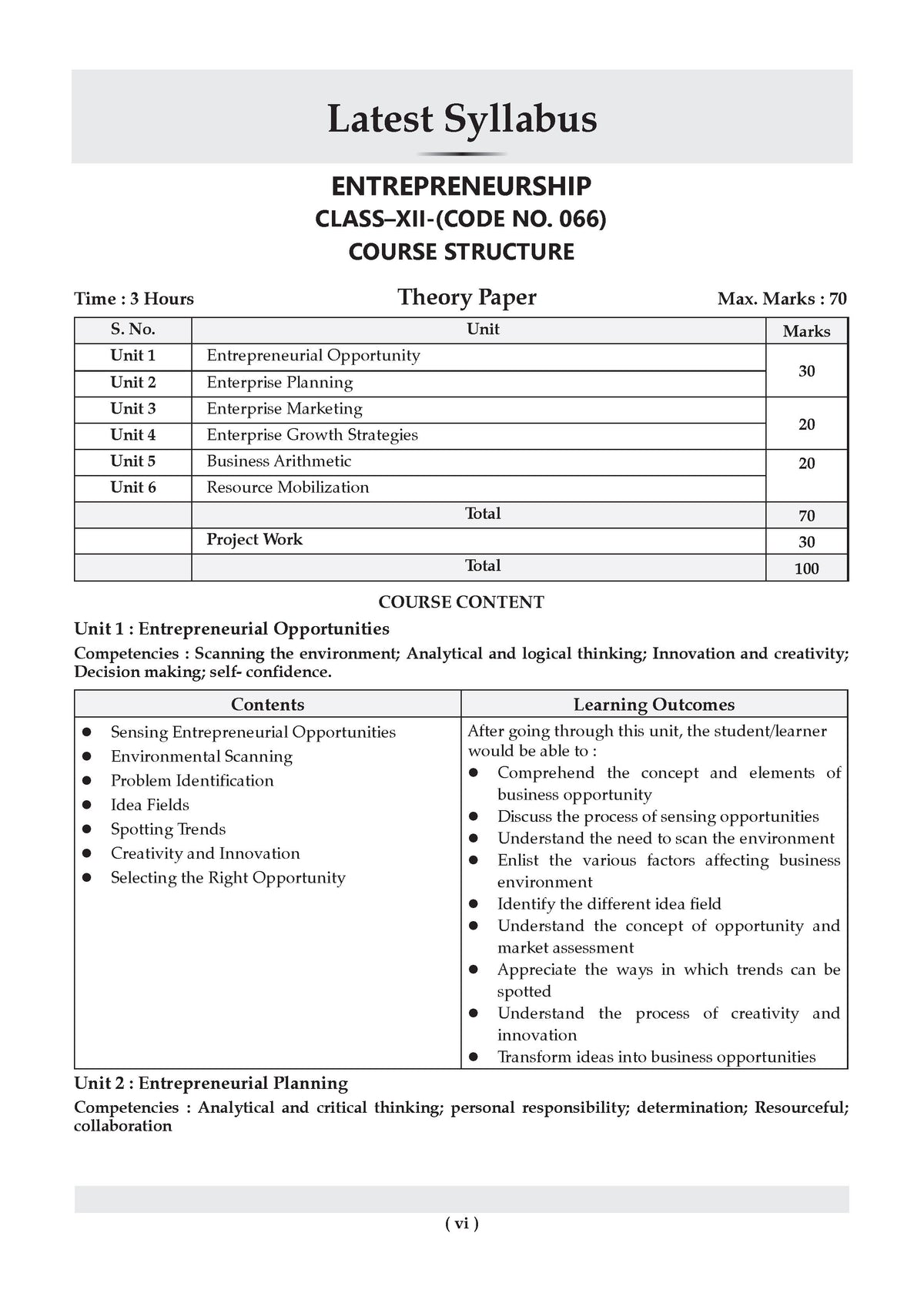 CBSE Class 12 Entrepreneurship Question Bank | Chapter & Topic-wise Solved Papers (2017-2026) | Based on Latest Syllabus (April 2026) | Includes 2026 Papers | For 2027 Exam