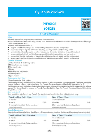 IGCSE Physics (Papers 1,2,3,4) Core & Extended | Topical Past Solved Papers (2016-Oct.-Nov., 2025) | For 2026 Exam | Aligned with Cambridge IGCSE™ Coursebook | with Oswaal AI