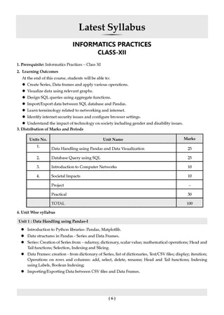 CBSE Class 12  Informatics Practices Question Bank | Chapter & Topic-wise Solved Papers (2017–2026) | Based on Latest Syllabus (April 2026) | Includes 2026 Papers | | For 2027 Exam