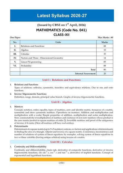 Oswaal CBSE & NCERT One for All Class 12 Mathematics (For 2027 Exam)