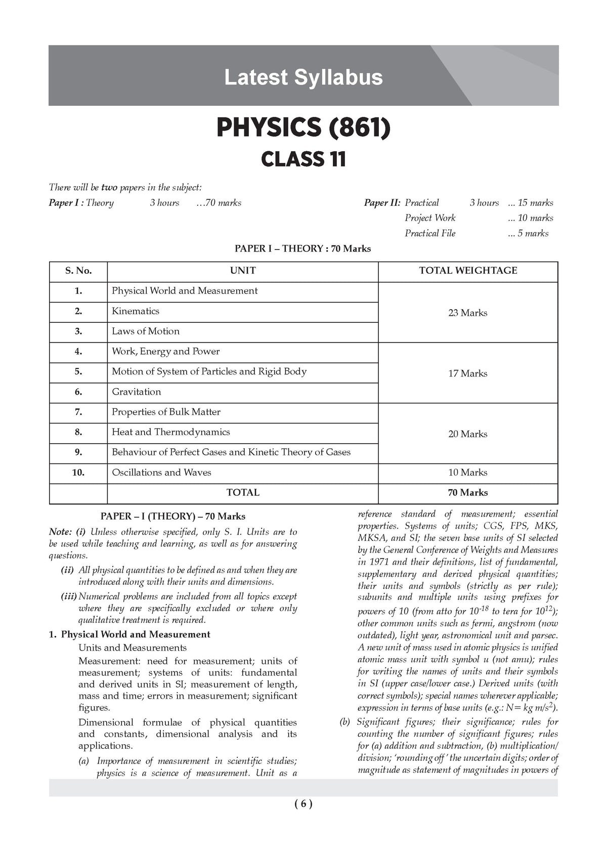 Class 11 ISC Physics Question Bank | Chapter-wise & Topic-wise with Competency Based Questions | For 2027 Exam | Self-Assessment Papers | Revision Notes