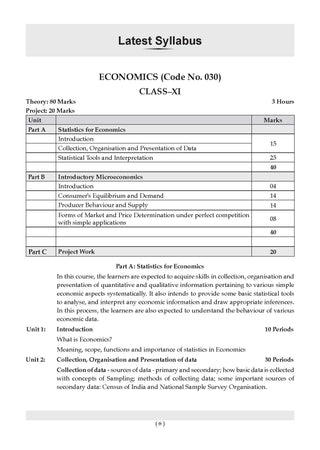 CBSE Class 11 Economics Question Bank | Chapter & Topic-wise Solved Papers (2017–2026) | Based on Latest Syllabus (April 2026) | Includes 2026 Papers | | For 2027 Exam