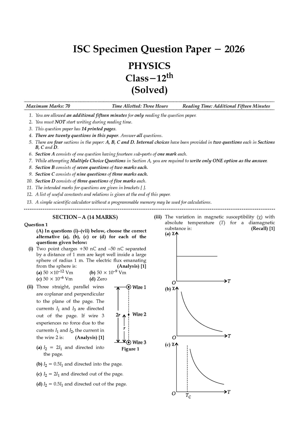 ISC  Class 12, 10 Sample Question Papers + Competency Focussed Questions PCB- Physics, Chemistry, Biology, English-1, English-2 (Set of 6 Books) for 2026 Board Exams