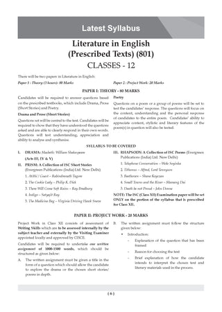 Class 12 ISC English Paper 2 Literature Question Bank (2017–2026)| Chapter-wise & Topic-wise with Competency Based Questions |For 2027 Exam | With Solved 2026 Board Paper | Self-Assessment Papers