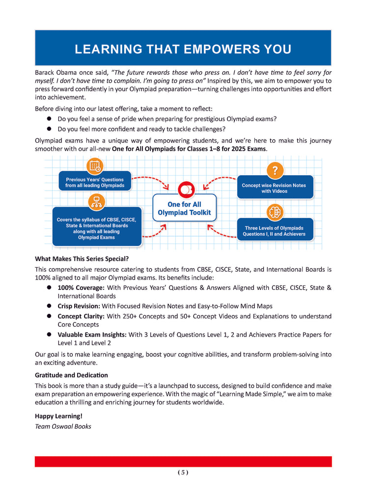 One for All Olympiads Previous Year Solved Papers Class 7 Reasoning For 2025 Exam