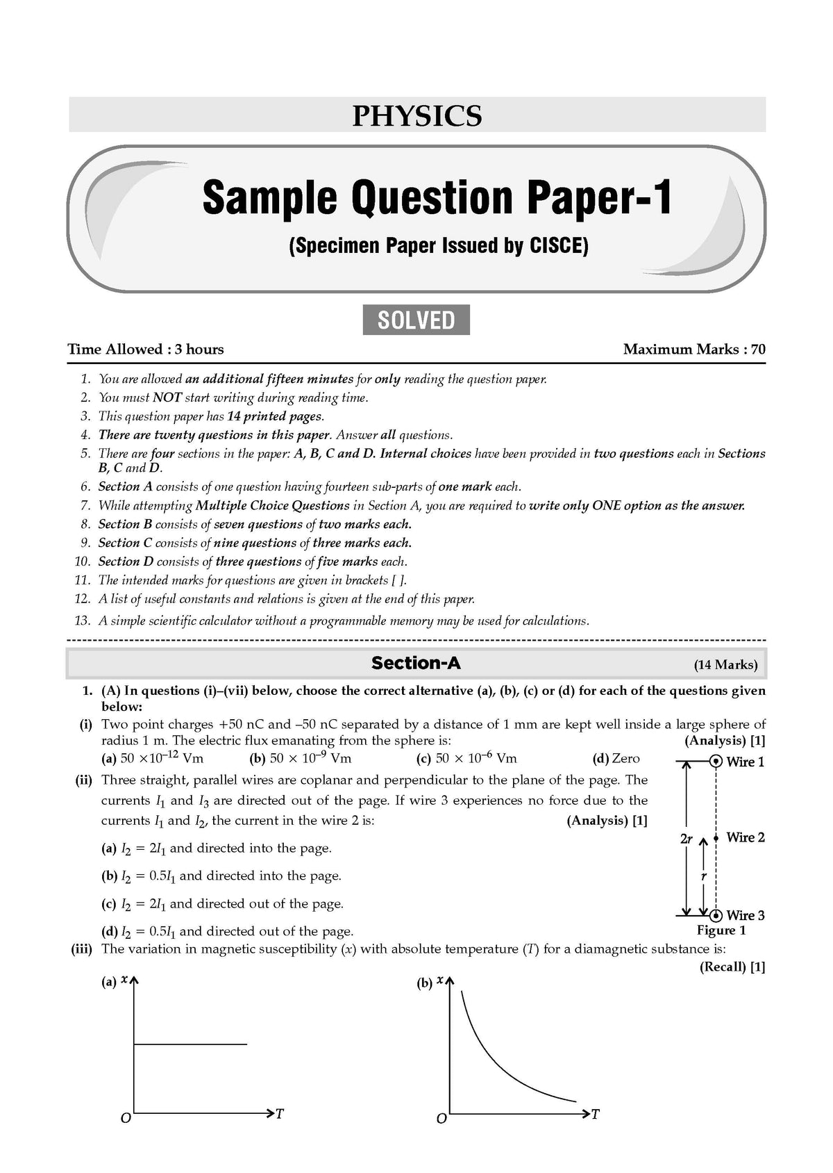 ISC Class 12, 30 Combined Sample Question Papers + Competency Focussed Questions + 10 Previous Years' Solved Papers PCB- Physics, Chemistry, Biology, English-1, English-2 (Set of 3 Books) for 2026 Board Exams