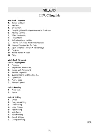 Karnataka II PUC Chapter-wise & Topic-wise Question Bank Class 12 English | 1550+ Questions | Revision Notes, Mind Maps, Mnemonics | Fully Solved PYQs (2026–2017) | 2027 Board Exam | oswaal.ai