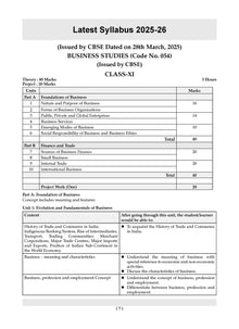 CBSE Question Bank Class 11 Business Studies For 2026 Exam
