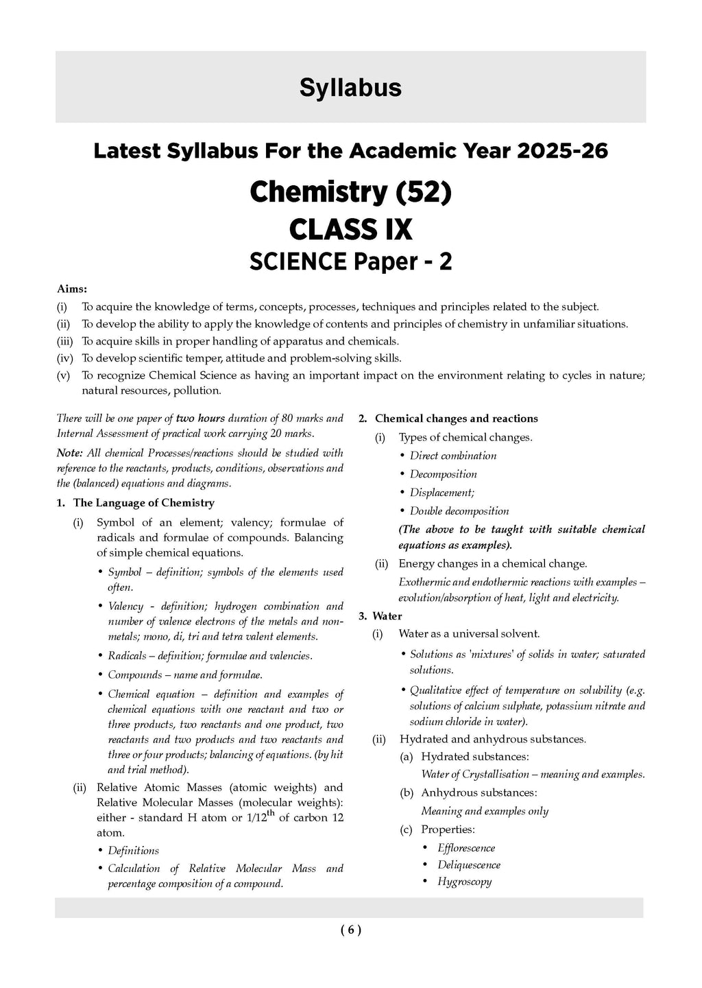 ICSE 10 Sample Question Papers Class 9 Chemistry for 2026 Exam - Buy ...