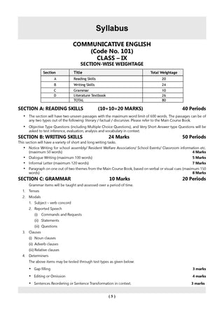 CBSE Question Bank English Communicative Chapter-wise & Topic-wise Class 9 For 2027 Exam with Competency Based Questions & Comprehensive NCERT coverage