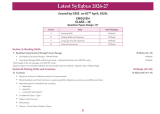 CBSE Workbook Class 9 ENGLISH-(Kaveri -R1) For 2027 Exam