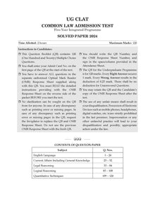 CLAT (UG) Common Law Admission Test 10 Mock Test Papers For 2025 Exam