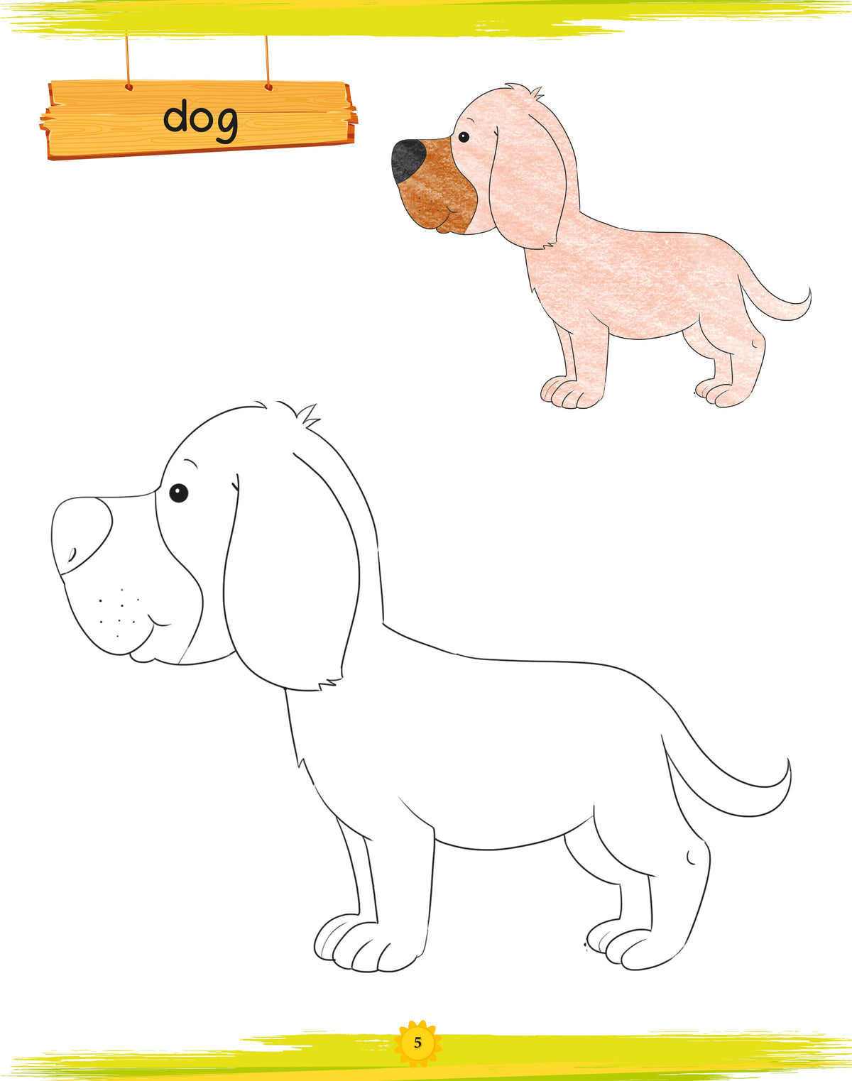 Lil Legends Book of Copy Colouring for kids,To Learn About Animals, Age 3 +Â 